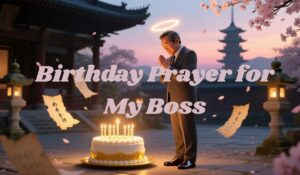 Birthday Prayer for My Boss