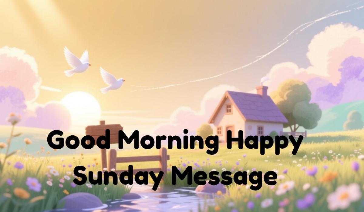 Good Morning Happy Sunday Message