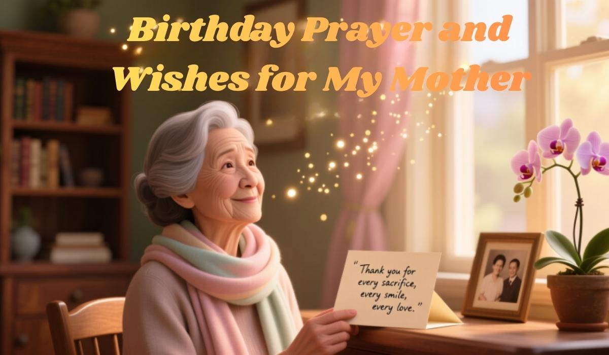 Birthday Prayer and Wishes for My Mother