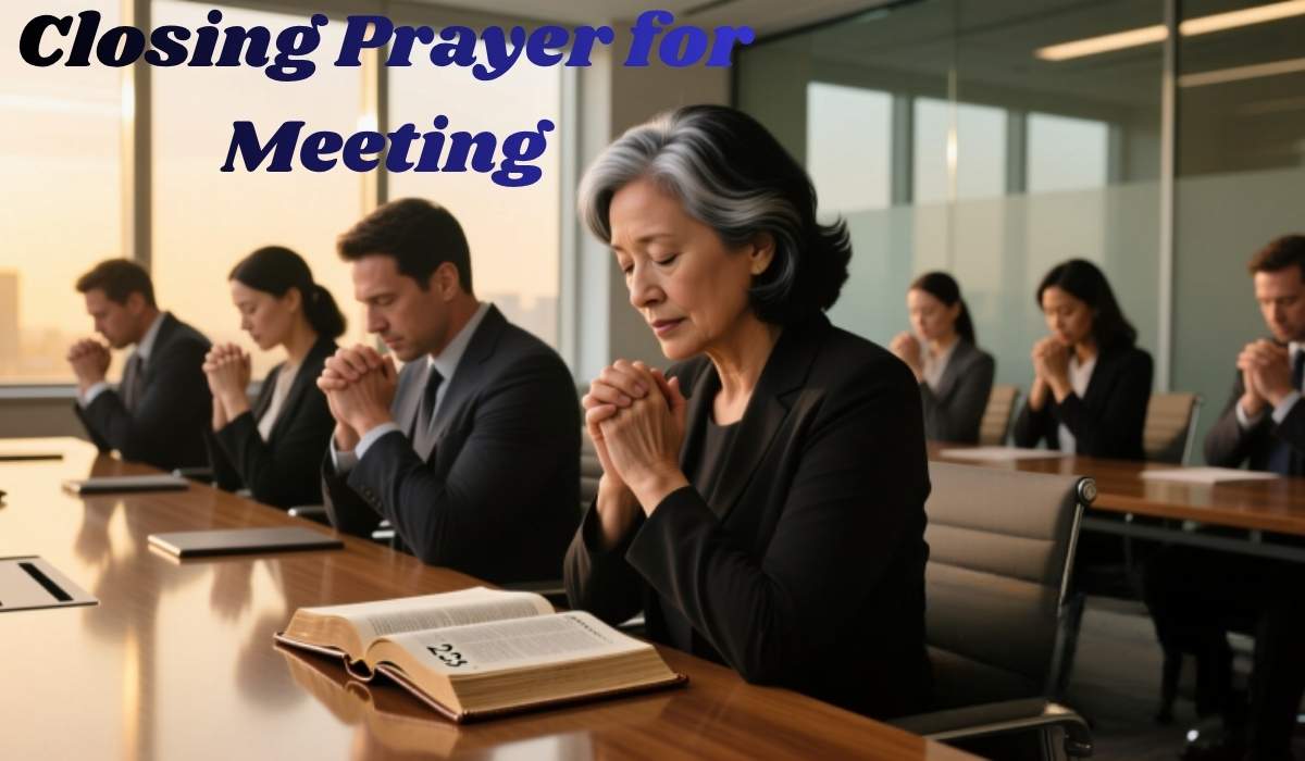 Closing Prayer for Meeting
