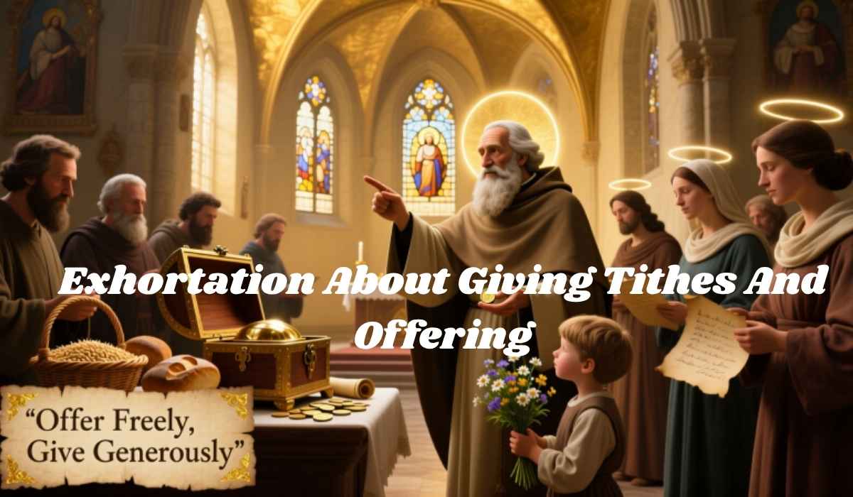Exhortation About Giving Tithes And Offering