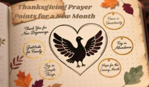 Thanksgiving Prayer Points for a New Month