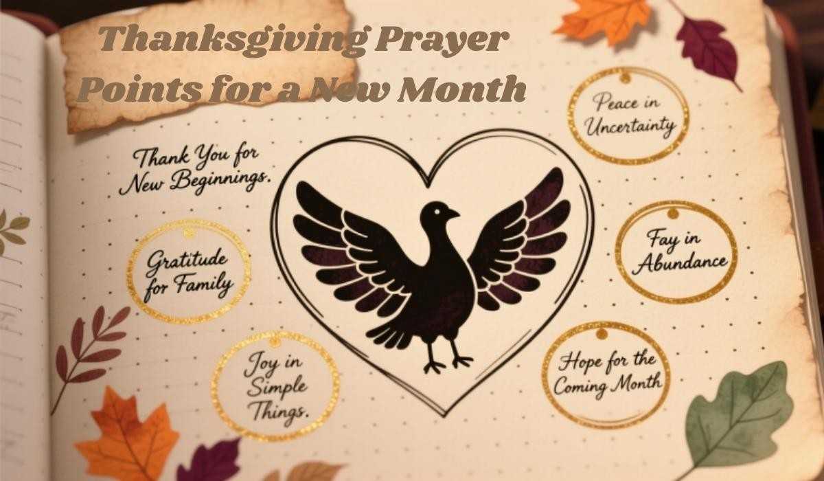 Thanksgiving Prayer Points for a New Month