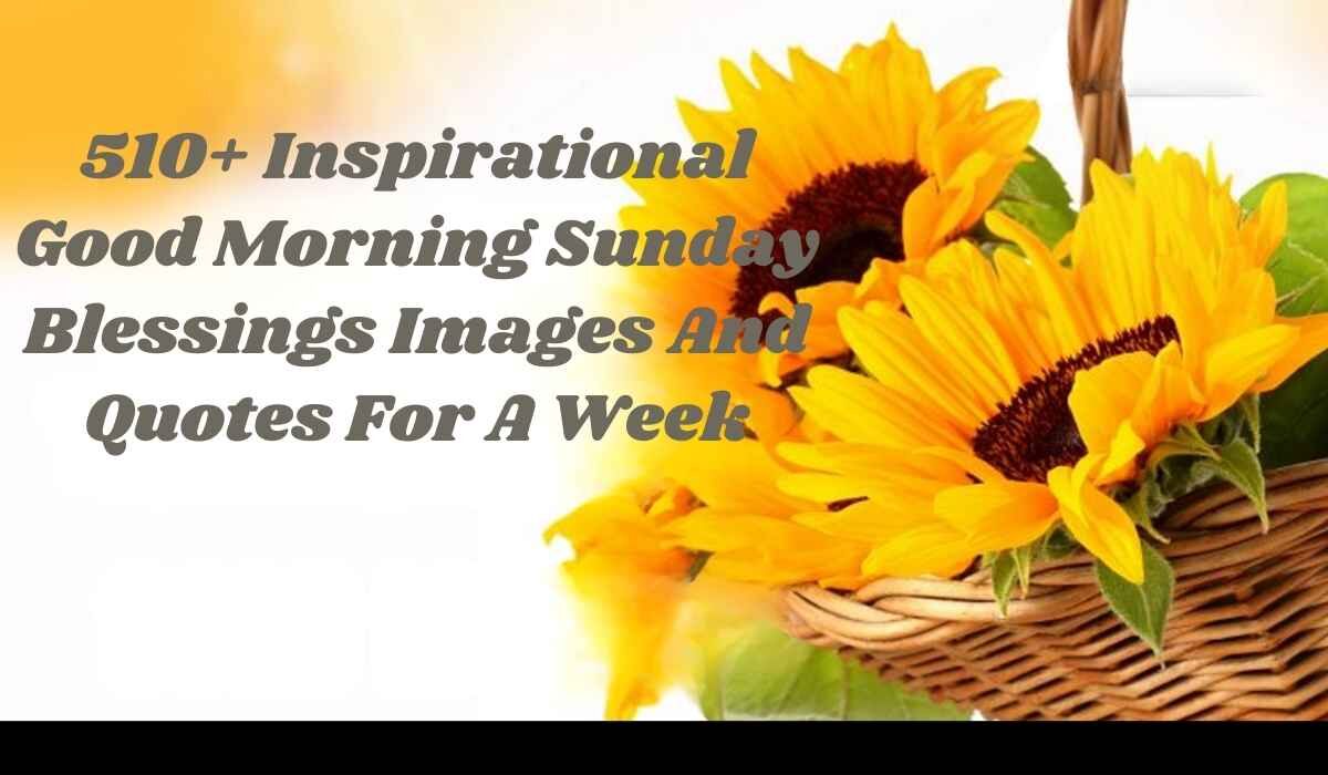 Good Morning Sunday Blessings